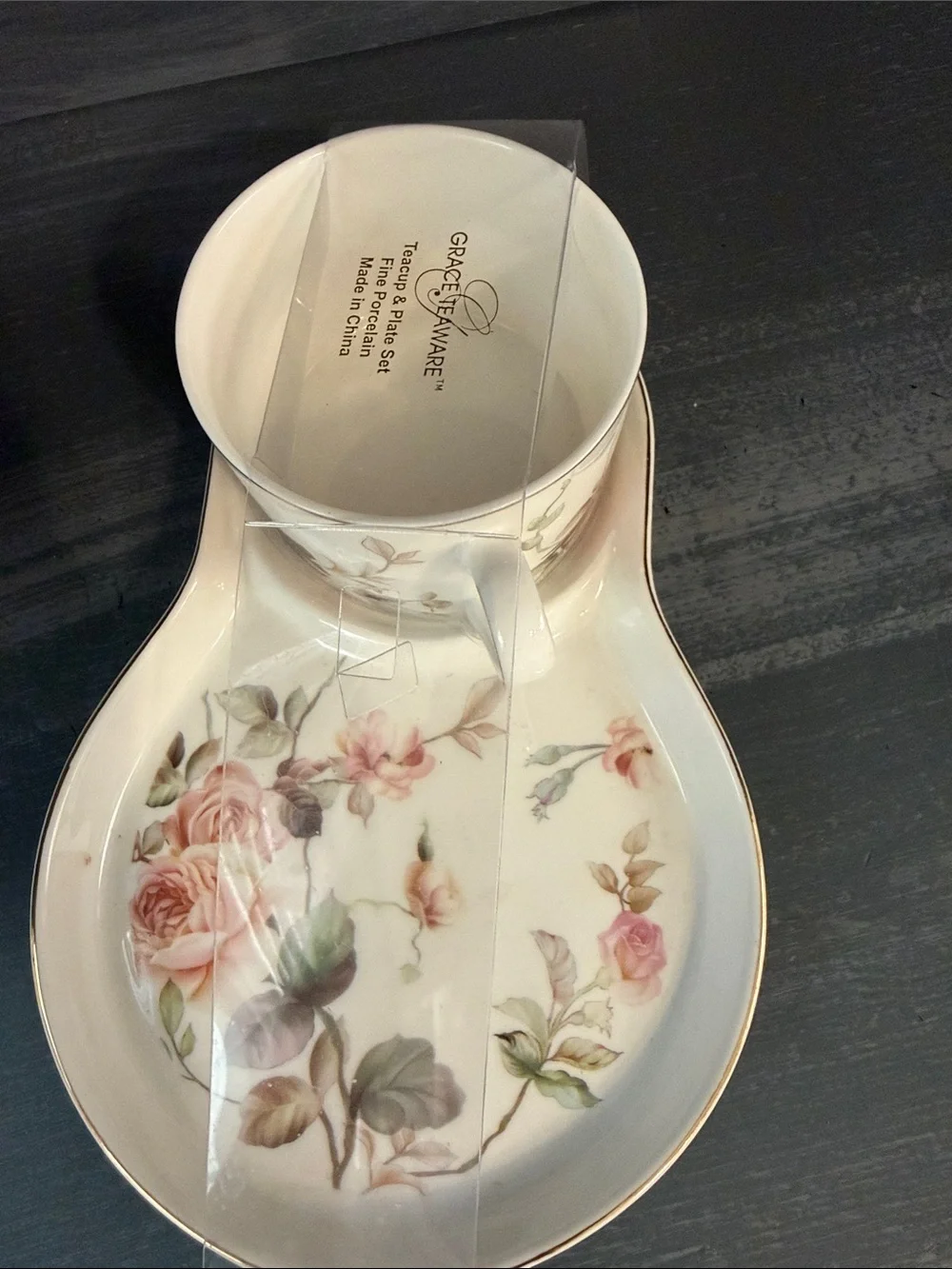 Magnolia Garden Fine Porcelain Tea Snack Set
